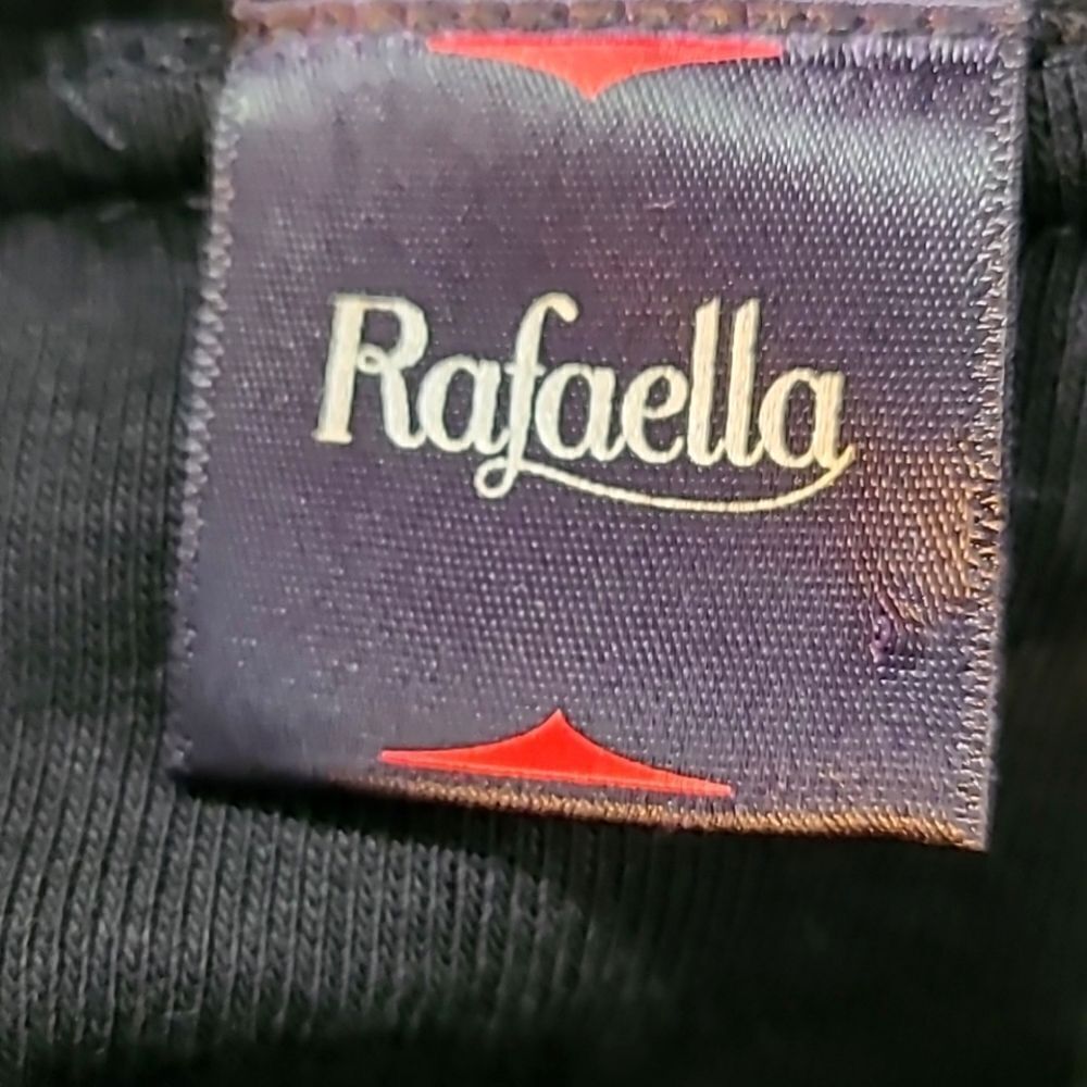 Rafaella Black Pullover Top with 2.5" Collar with Ruching on One Side, Size XXL - Picture 8 of 10